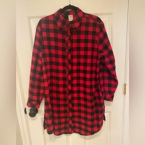 Lumberjack Buffalo Plaid Flannel Tunic/Dress